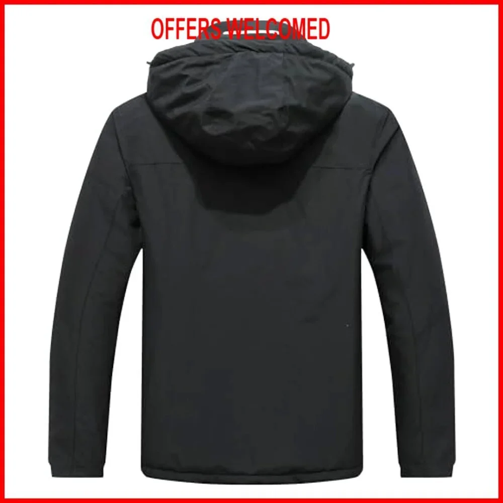 Men's Ski Jacket Winter Warm Snow Coat Waterproof Windbreaker Hooded